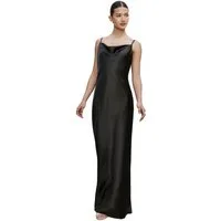 Next Satinkleid Langes Satin-Brautjungfernkleid Rückenausschnitt (1-tlg)