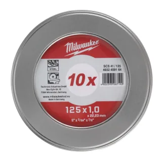 Milwaukee - Metalltrennscheibe 125x1,9 mm - 10 Stück - 4932459164