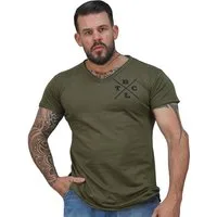 BRACHIAL THE LIFESTYLE COMPANY T-Shirt Brachial T-Shirt "Move" military green/schwarz