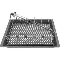 AirFry & Grillset HEZ635001, Backblech anthrazit, emailliert