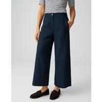 OPUS Culotte MAIGA FLOW aus nachhaltigem Viskose Leinen Mix Paspeltaschen vorne, pflegeleicht, natürlicher Griff, Casual