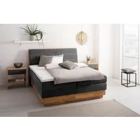 OTTO home Boxspringbett JENNA in verschiedenen Farben und Breiten erhältlich, LED-Beleuchtung, mit zertifizierten, recycelten Bezugsstoffen