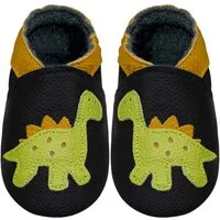 Sayoyo Weiche 100% Leder Lauflernschuhe Hausschuhe Lederpuschen Dinosaurier Lauflernschuh