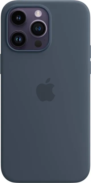 Apple Silikon Case mit MagSafe [für iPhone 14 Pro Max] sturmblau