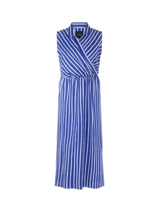 Marc Cain Additions - Gestreiftes Baumwoll-Kleid - Gr. - 36