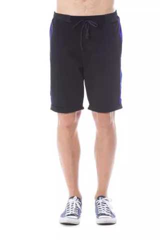 Verri Schwarze Baumwollshorts für Herren