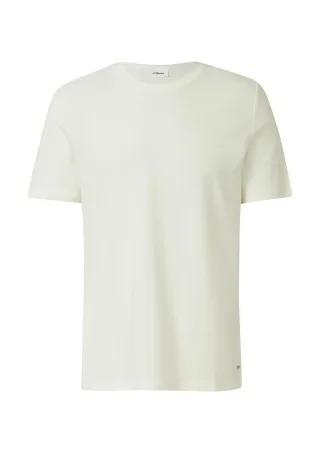 s.Oliver Red Label - Gestreiftes T-Shirt aus Baumwolle weiß - Gr. - XXL