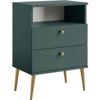 OTTO home Nachttisch Elyriia Nachtkommode mit 2 Schubladen und Fach, Premium-Qualität (Maße B/T/H: 50/34/70cm), mit viel Stauraum, modernes Design, pflegeleicht und robust
