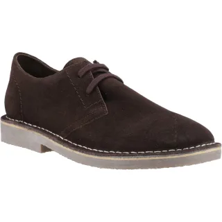 Hush Puppies Scout Herren-Wildlederschuhe in Schokoladenfarbe mit Schnürung