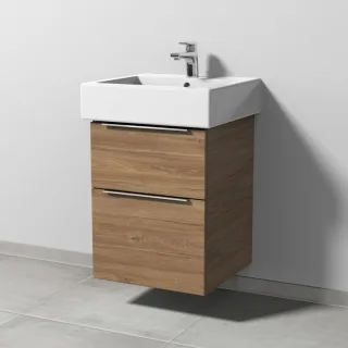 Sanipa 3way Waschtischunterbau zu Duravit Vero Waschtisch mit 2 Auszügen, Eiche-Kansas UM71559
