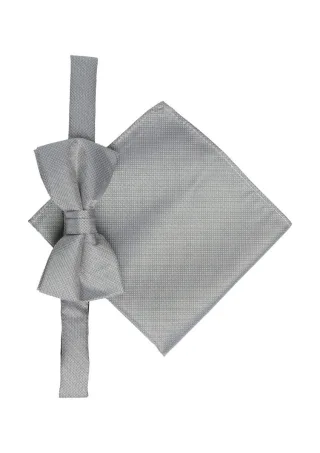 s.Oliver BLACK LABEL - Accessoires-Box mit Fliege und Einstecktuch grau - Gr. - 1