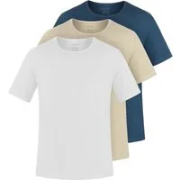 normani Kurzarmshirt 3er Set Herren T-Shirts aus Bio-Baumwolle Nyons (3er-Pack) Basic Shirt für Männer GOTS-zertifiziert