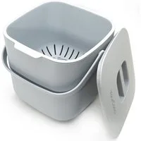 YourCasa Biomülleimer YourCasa® Biomülleimer Küche - Komposteimer für alltäglichen Biomüll, Mit Sieb, Spülmaschinenfest