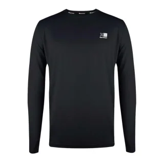 Karrimor - T-Shirt für Herren, Reflektierende Details, Langärmlig (Schwarz)