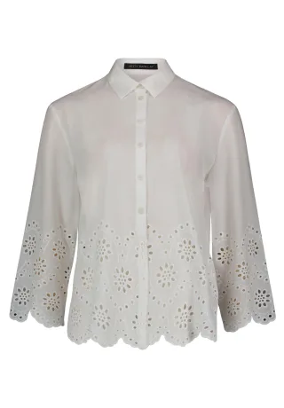 Betty Barclay - Spitzenbluse Rohweiß - Gr. - 44