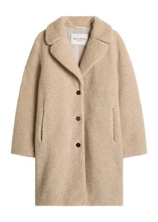 Marc OPolo Casual - Mantel in Wolloptik beige - Gr. - 34