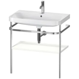 Duravit Happy D.2 Plus c-shaped Set mit Metallkonsole Weiß Supermatt 775x490x850 mm - HP4837O8484 HP4837O8484