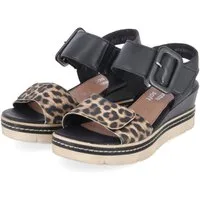 Remonte Remonte D2L53-03 Damen Leder und Synthetik black Sandalette