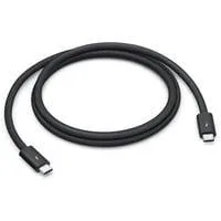 Thunderbolt 5 Pro Kabel, USB-C schwarz, 1 Meter, gesleevt