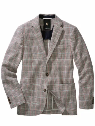Mey & Edlich Herren Entertainer-Sakko Blau Obermaterial: 80 % Baumwolle (davon 43 % Bio-Baumwolle), 16 % Leinen, 4 % Elasthan