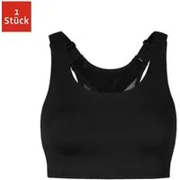 SNOCKS Sport-BH X-Back aus Mesh (1-tlg) mit mittlerem Support und ohne kratzenden Zettel