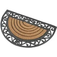 Kai Wiechmann Fußmatte Premium Fußabtreter halbrund 76 x 46 cm als Tür Schmutzfangmatte, halbrund, antibakterieller und rutschfester Türvorleger