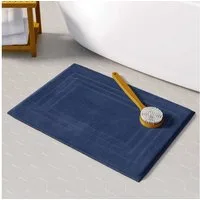 CLASS HOME COLLECTION Duschmatte 2er-Pack Frottee Duschvorleger 50x70 cm, frottee, weich, anschmiegsam, saugfähig, strapazierfähig, beidseitig nutzbar, rutschfest, flauschig, Schnelltrocknend, Hautfreundlich, Farbbeständig, Baumwolle, rechteck, 50x70