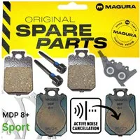 Magura Scheibenbremse Magura Bremsbeläge MDP 8+ Sport Vibrations Dämpfer MT Scheibenbremse