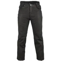 MDM Lederhose Herren Nubuk Lederjeans Lederhose Nubuk Büffel Leder schwarz