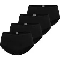 Schiesser Midislip 4er Pack Modal Essentials (Spar-Set, 4-St) Midi Slip - Weicher, feiner Bundgummi mit Glanzgarn-Details