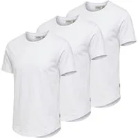 ONLY & SONS T-Shirt tolles Basic-T-Shirt im 3er Pack