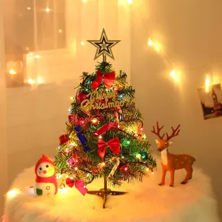 Christmas Tree With LED Lights 50cm Christmas Tree With Hanging Ornaments Star Tree Decorations Table Decorations for Of