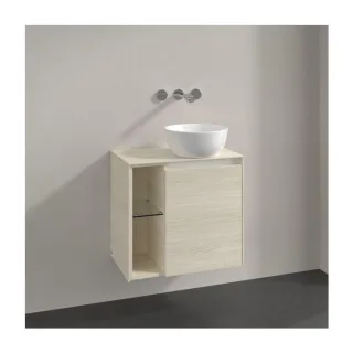 Villeroy und Boch Collaro Waschtischunterschrank C151B0AA 60x54,8x38cm, Waschtisch rechts, LED-Beleuchtung 2,9 W, white oak