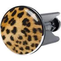 Sanilo Waschbeckenstöpsel Leopardenfell, Ø 4.0 cm, hochwertig, universell, mit Motiv, 100% wasserdicht