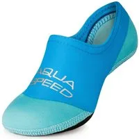 Aqua Speed Bade-Wassersocken Kinder 22/23 – Rutschfest & angenehm im Wasser Wasserschuh (Aqua-Strandsocken mit Grip – stabil & elastisch, Neopren Wassersocken Schwimmaccessoires) Weiche & flexible Schwimmsocken für Wasserspaß