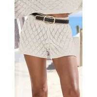 French Connection Strandshorts aus luftigem, leicht transparentem Strick Sommerhose, leichte Sommershorts, bequem, modisch