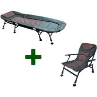 MK Angelsport Angelzelt MK 5 Seasons 8leg Bedchair + Pro Carp Chair