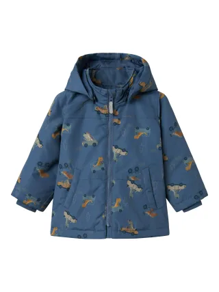 NAME IT - NMMMAX PA JACKET AOP NOOS vintage indigo - Gr. - 122