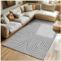 SIMPEX24 Designteppich Skandinavischer Boho, Rechteckig, Höhe: 8 mm, Teppich Wohnzimmer, Schlafzimmer, Gästezimmer