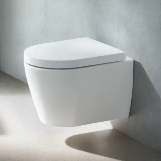Duravit ME by Starck Wand Tiefspül WC 2530090000 weiss, spülrandlos, Compact