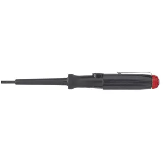Wiha Spannungsprüfer 150-250 Volt Schlitz schwarz, mit Ansteckclip - 10 Stück - 00456