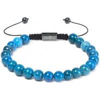 UNIQAL.de Perlenarmband aus Natur- & Edelstein – Unisex, 8 mm (einreihiges Natursteinarmband, verschiedene Farben & Steinsorten), verstellbar, handgefertigt