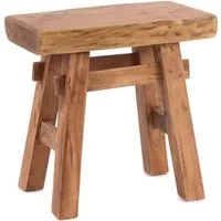 DESIGN DELIGHTS Hocker HOLZ HOCKER "VINTAGE 40", Hartholz, 43x45cm(HxB), Sitzhocker massiv, Holz