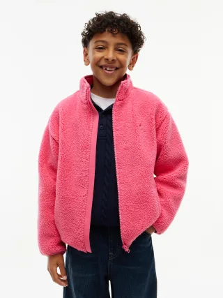 FLAG FULL ZIP SWEATSHIRT Exotic Pink - Gr. - 14