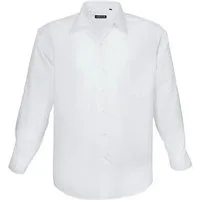 Lavecchia Langarmhemd Lavecchia Herren Langarmhemd HLA-1314 (Weiss-Uni, 5XL) Basic Herrenhemd