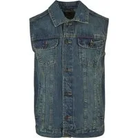URBAN CLASSICS Jerseyweste Urban Classics Herren Denim Vest (1-tlg)