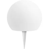 OTTO home LED Solarleuchte LED Solar Kugel ILLORA, Ø 20cm, RGB + Warmweiss, Ein-/Ausschalter, LED fest integriert, Warmweiß, RGB, mit Erdspieß