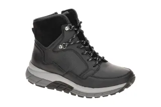 Gabor 76.806.57 ROLLINGSOFT Damen Stiefeletten Schwarz / Anthrazit bequeme Mi...