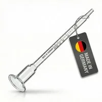 Lantelme Weinthermometer Glas Vinometer 0-25 Vol % Alkoholgehalt Alkoholprozent Wein Schnaps, Deutsche Herstellung, für Bier, Wein Herstellung eigener Getränke