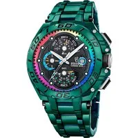 Festina Chronograph Chrono Bike Special Edition F20760_1, (Set, 3-tlg., mit Wechselband und Bandwechsler), Quarzuhr, Armbanduhr, Herrenuhr, Edelstahlarmband